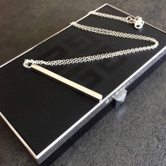 ✨925 Sterling Silver Bar Necklace ✨ - Picture 4 of 5